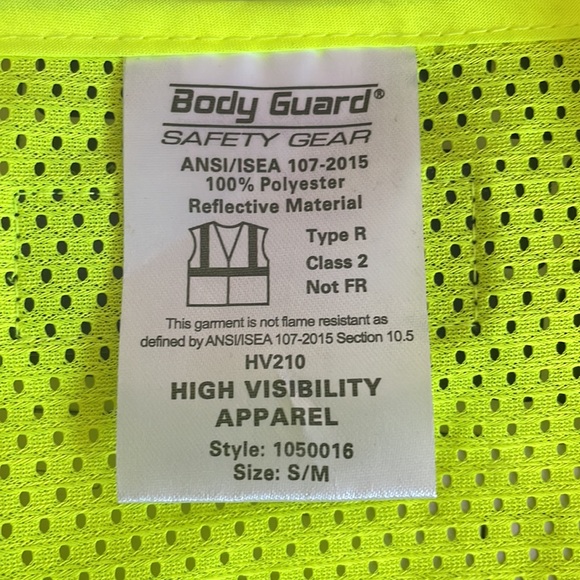 Body Guard High Visibility Vest * Safety Vest * Costume / Runners / Construction - Picture 8 of 13